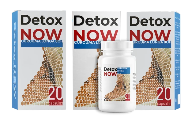 Detox Now complemento alimenticio fitoterápico — apoyo de limpieza intestinal periódica, tránsito digestivo y bienestar hepático para adultos guatemaltecos