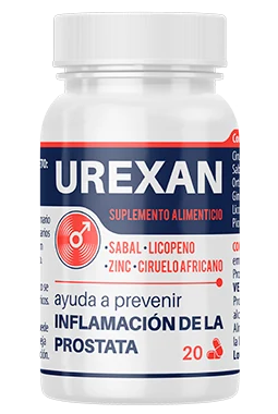 Urexan complemento prostático fitoterápico — fórmula europea con Pygeum y Cernilton para hombres adultos guatemaltecos a partir de los 45 años